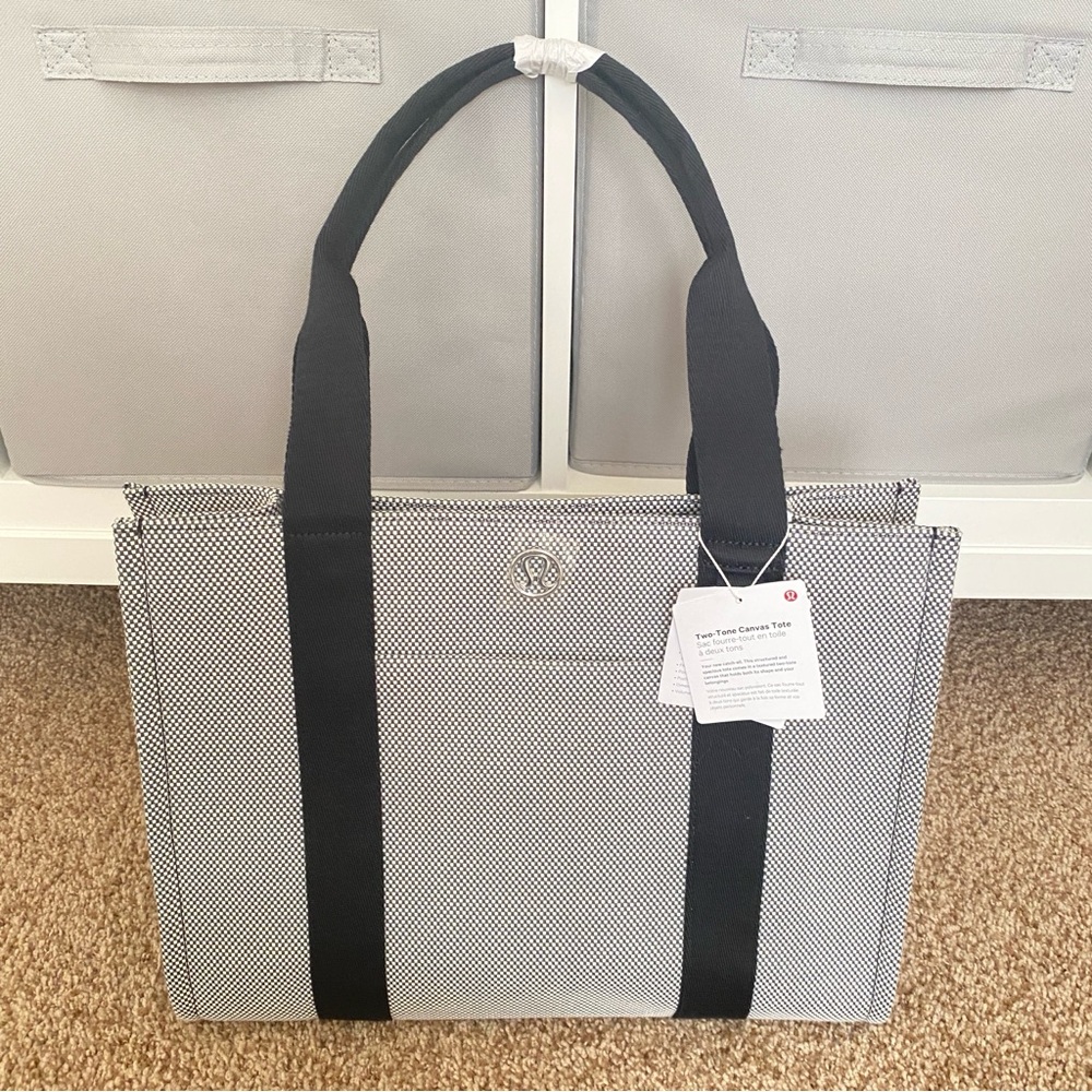 Lululemon Two-Tone Canvas Tote Bag 10L